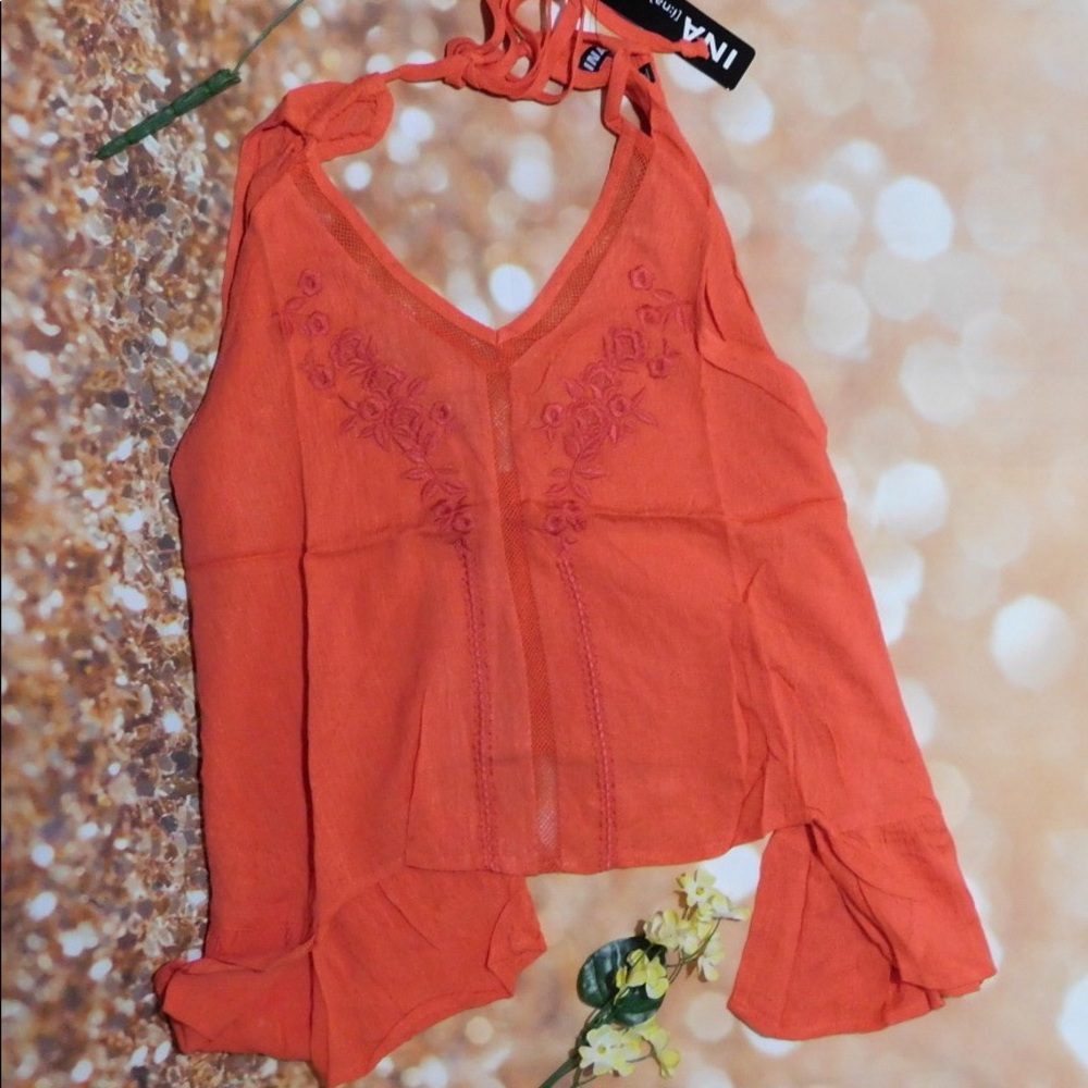 Cute Orange crop Top PRICE FIRM